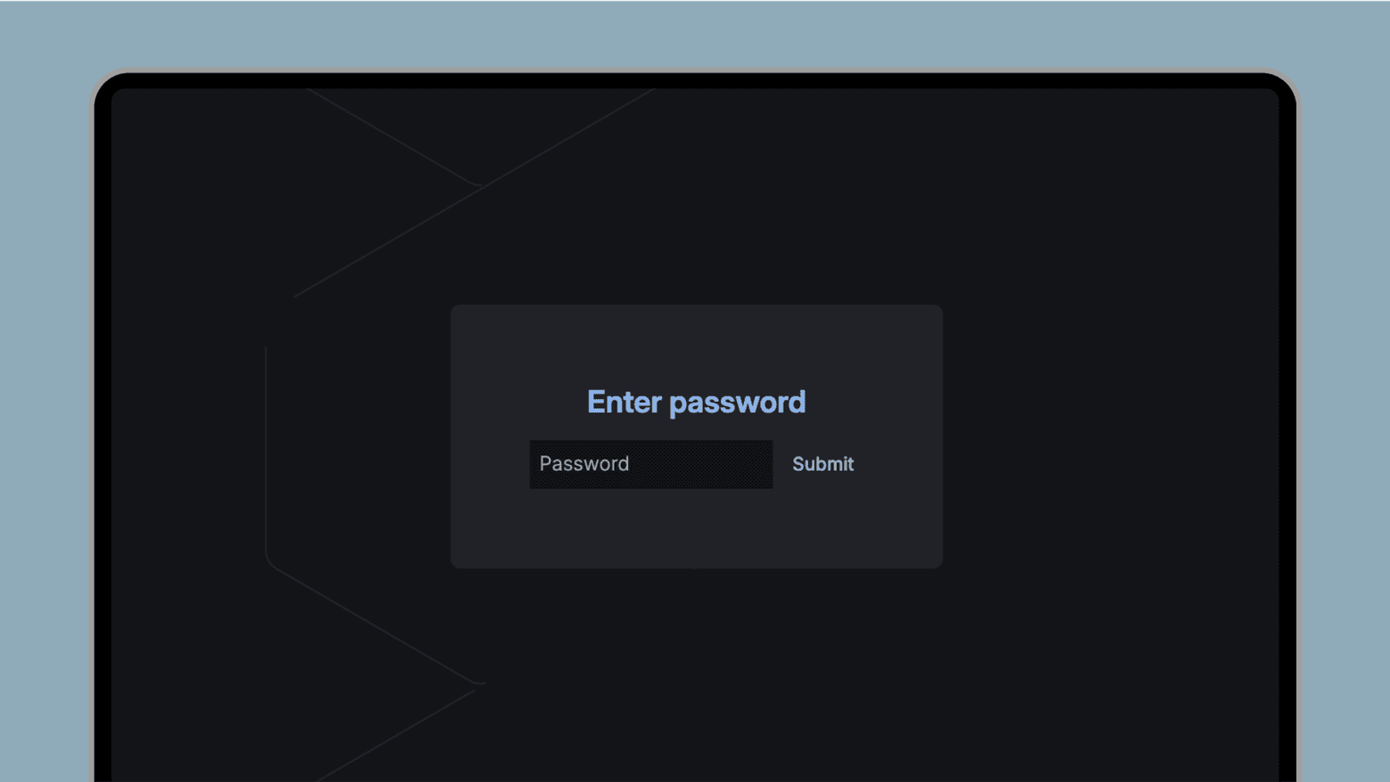 Password protection