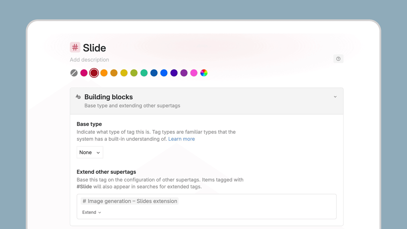 Extend a supertag you use for planning presentations with the generate slides supertag extension