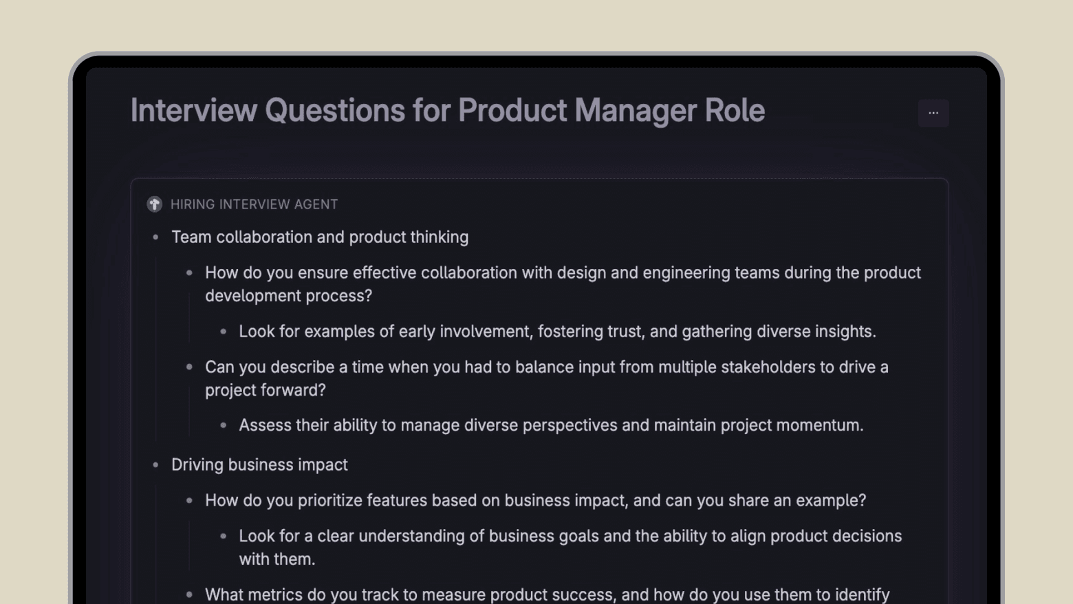 Interview questions image