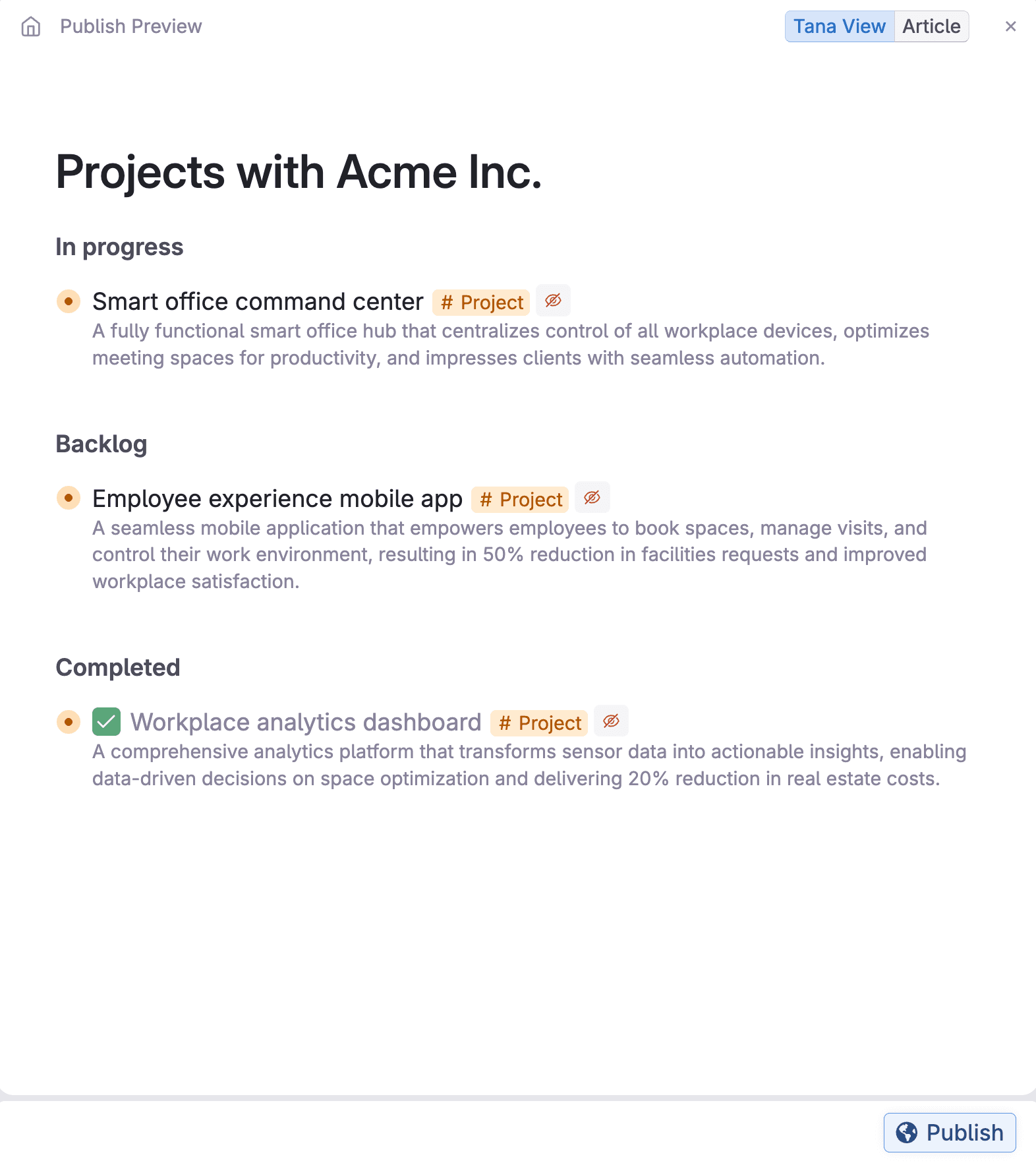 Product screenshot