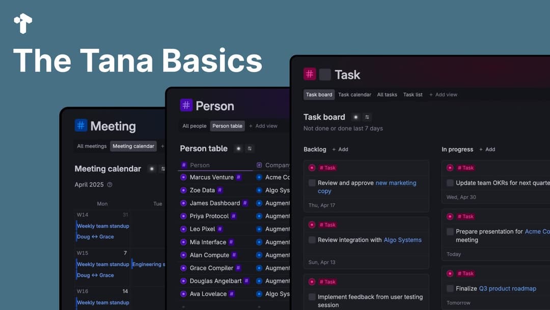 Tana Outliner Learn